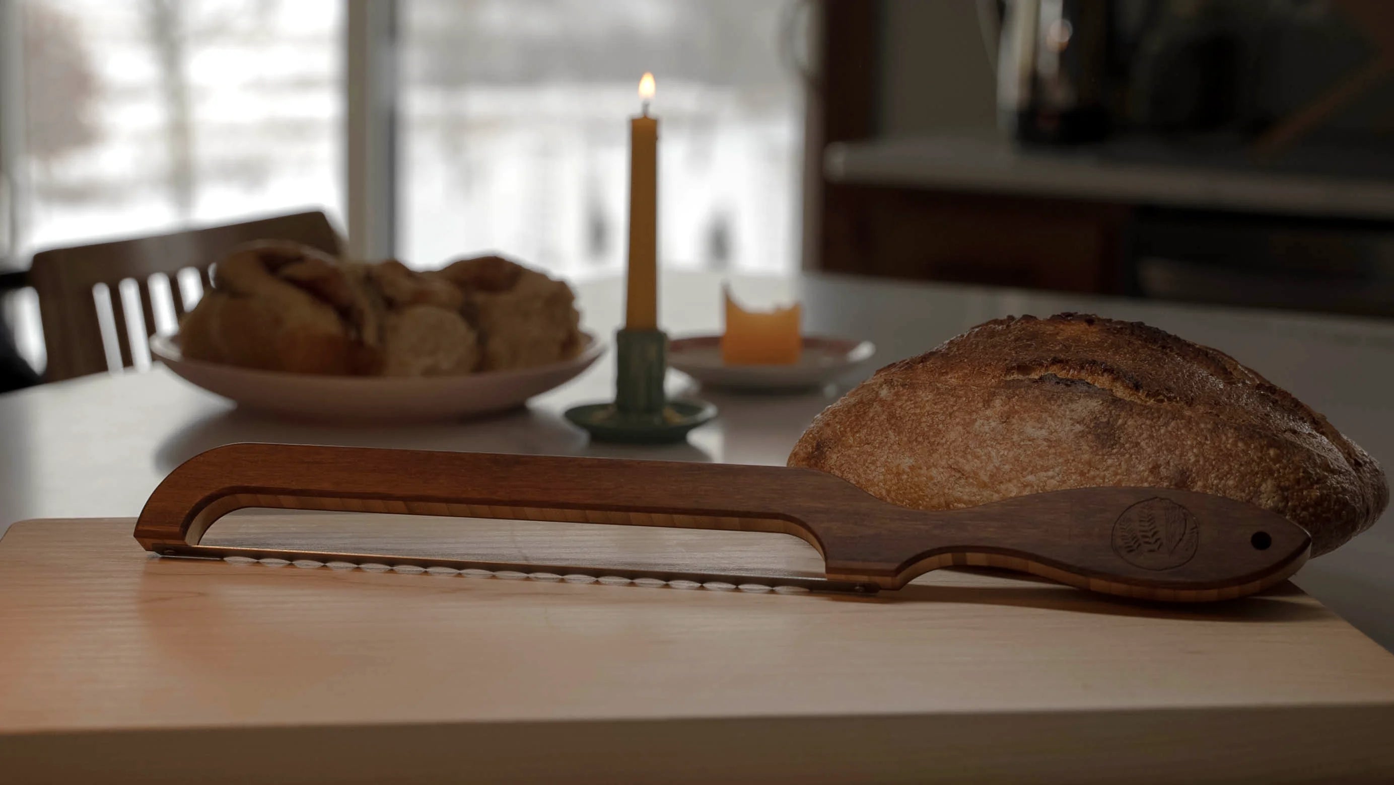 Loreto Studio sourdough bread knife lifestyle hero