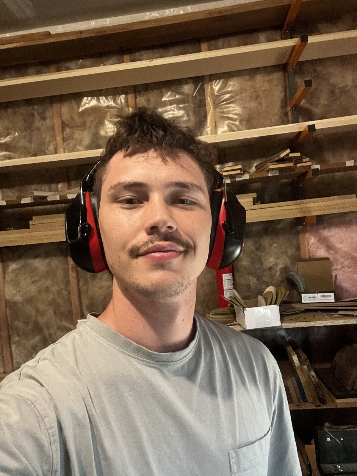 Colton Langer in the Loreto Studio workshop
